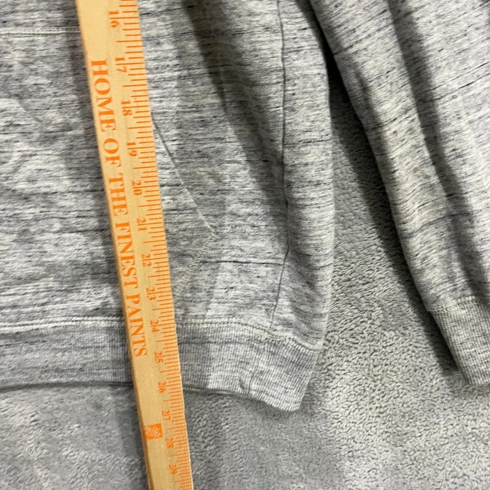 Volcom Pullover Hoodie Mens Small Gray Fleece Lined Long Sleeve Kangaroo Pocket